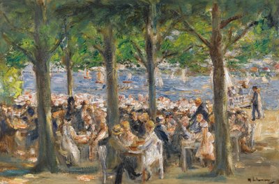 Gartenlokal an der Havel unter Bäumen von Max Liebermann
